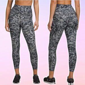 LULULEMON Base Pace High-Rise Tight 25" Size 4 Estuary Grey Multi